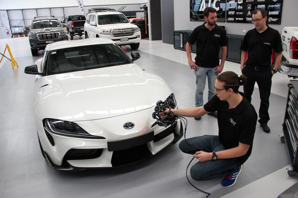 The AIC team has just undertaken extensive training on their new Metrascan 750 Elite 3D scanning system with Hi-Tech Metrology. 3D scanning will be an important service offering for AIC customers moving forward. For more info on 3D scanning, please contact luke@autoic.com.au #AIC